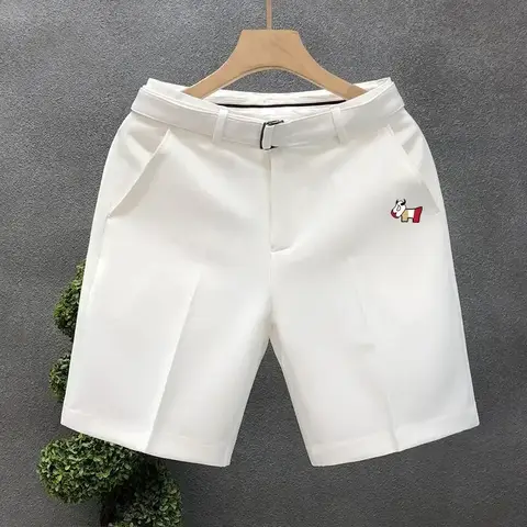 한국 골프 의류 남성용 새 공식 반바지 여름 남성 골프웨어 2025 럭셔리 브랜드 골프 반바지 패션 캐주얼 중간 Pa