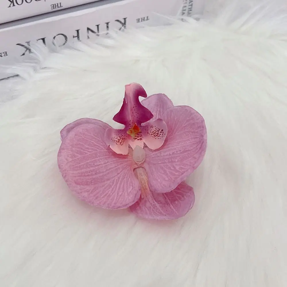 Cloth Butterfly Flower Hair Clip Butterfly Orchid Korean Style Orchid Flower Hairpin Headdress Duckbill Clip Girl Hair Clip