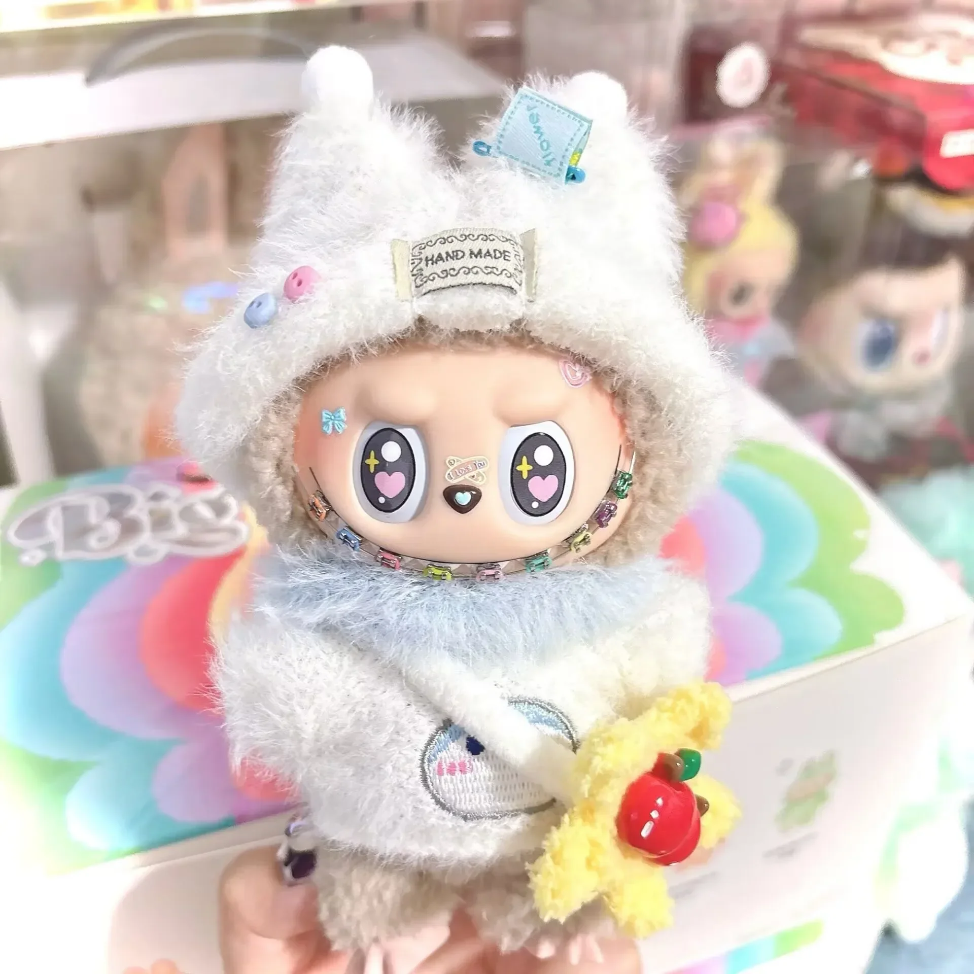 DIY Colored Braces Decoration With Canvas Dolls Fashionable Colored Braces For 17cm Labubu Plush Toy Decoration Braces