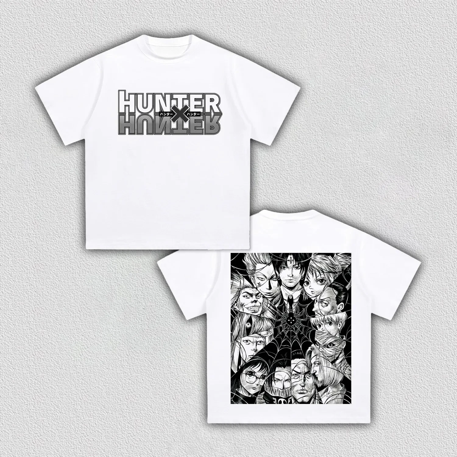 Hunter × Hunter Phantom Troupe Anime Printing T-shirt Men's Clothing Women's 2026 Summer Harajuku Cotton Short-sleeved T Shirt