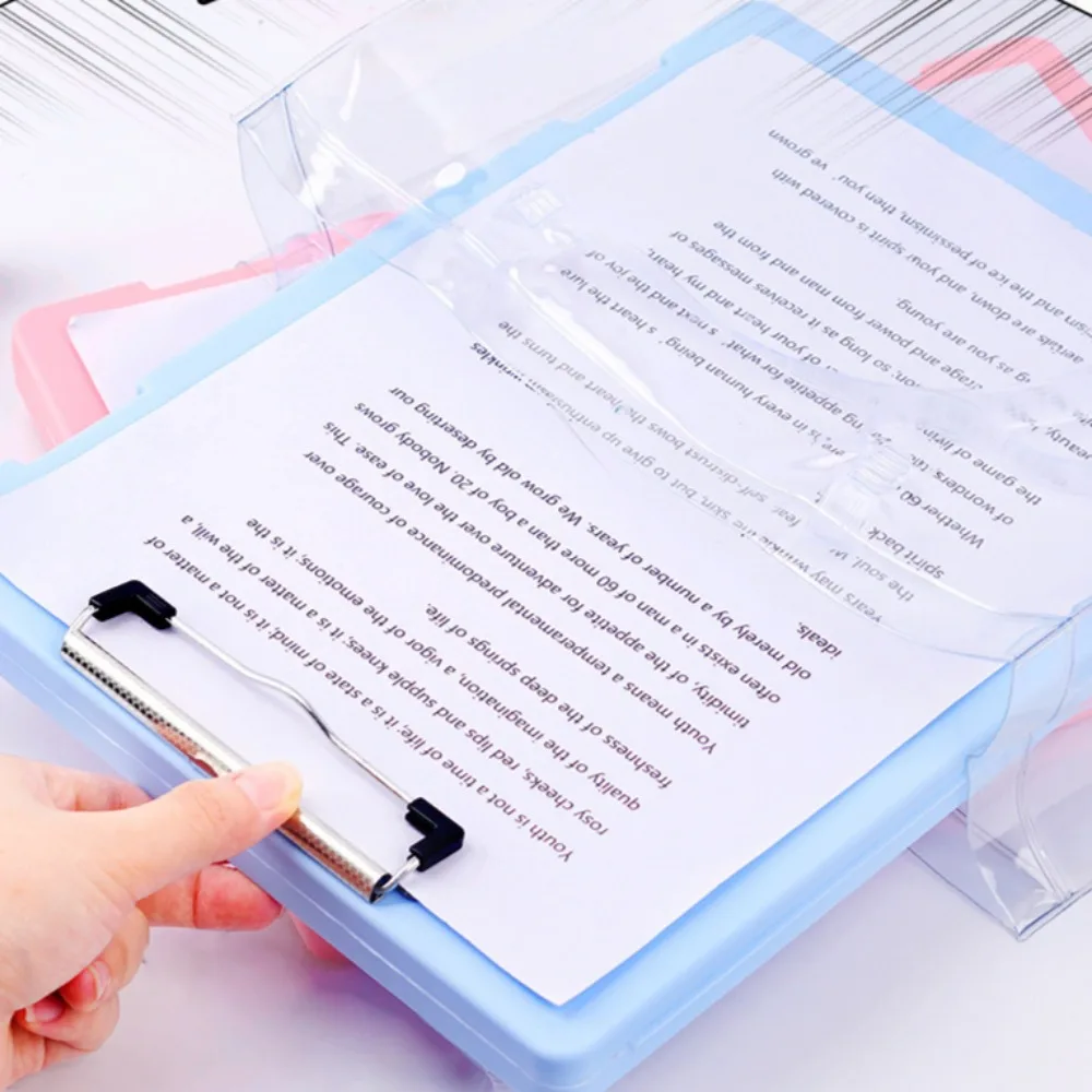 A4 Multi-functional File Folder Desktop Test Paper Organizer Office Document Board Folder Storage Box Writing Board Office