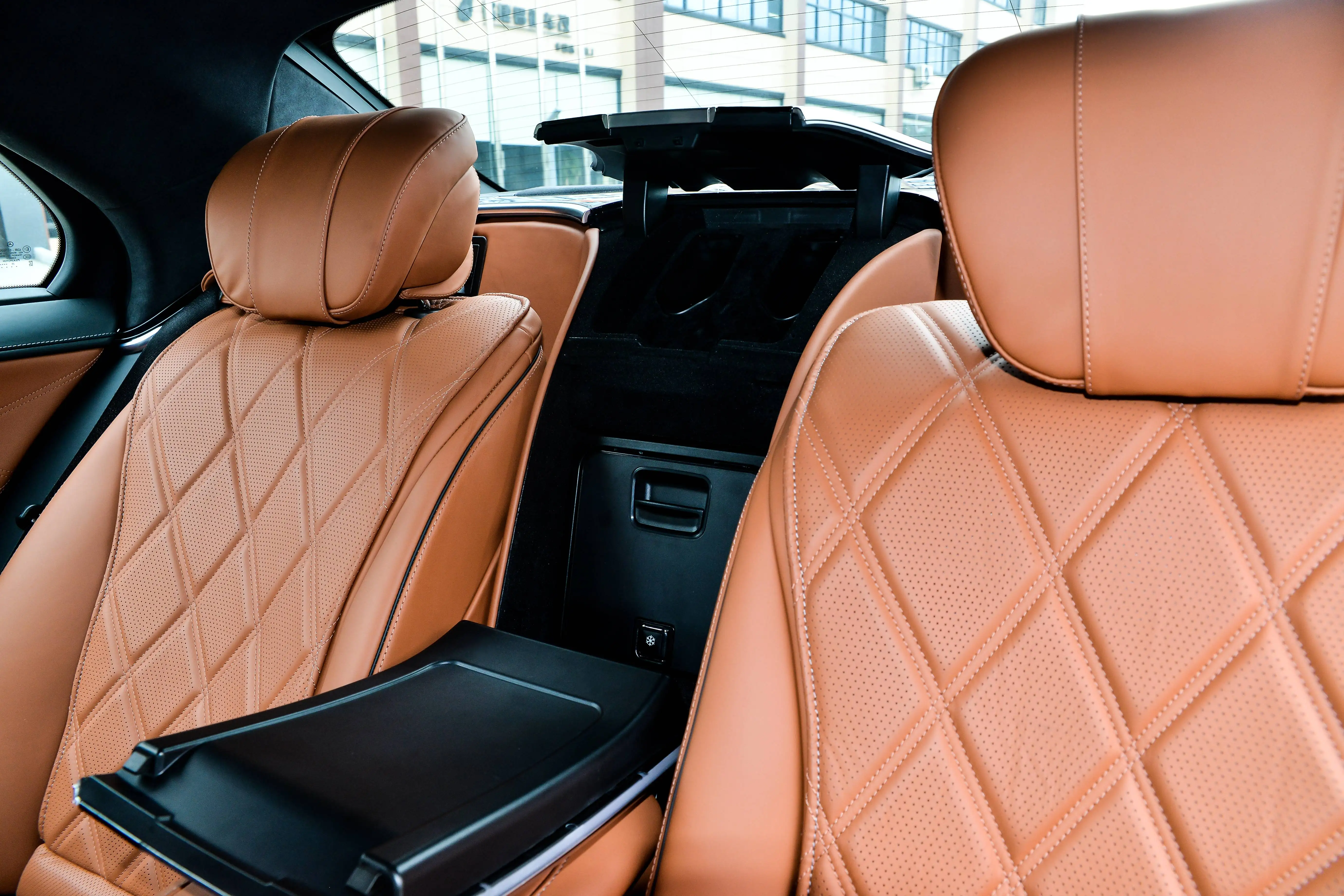 Electric Front Seat Back Table Electric Table With Lamp for GLS X167 S-class W223 GLE X5