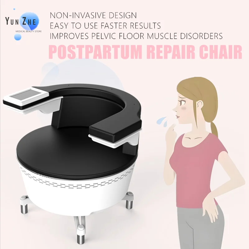 

Postpartum Repair Happiness EMS Chair Non-Invasive Treatment Of Urinar Pelvic Floor Muscle Stimulator Exerciser Machine