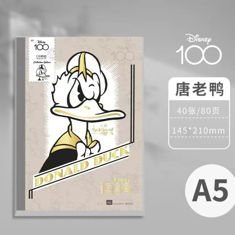 New Disney Mickey Mouse 100th Anniversary Limited Animation Creative Notebook Fashion Retro Male and Female Student Ledger