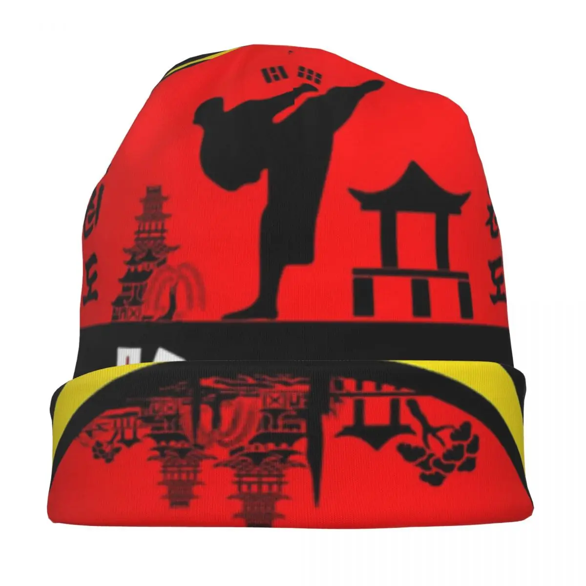 Jurassic Tae Kwon Do Combat Sport Knitted hat for men and women Martial Arts Gift Unisex winter warm brimless urinal hat