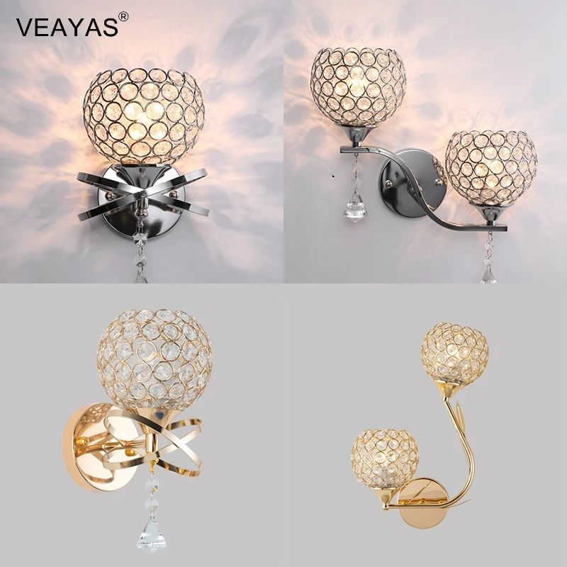 Modern Glass Lampshade Wall Lamp Bedroom Bedside Sofa Background Interior Wall Sconces Entrance Closet Luminary Home Decor Light