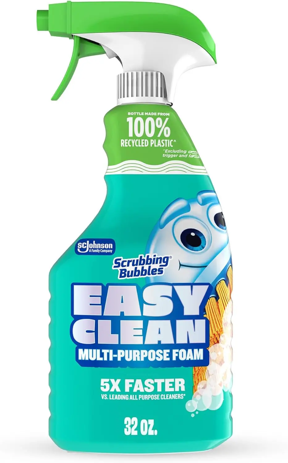 

Easy Clean Foaming Bleach-Free Bathroom All Purpose Cleaner, Fast-Acting Foam Cleans Limescale, Dirt and Grime on Showers, Sinks
