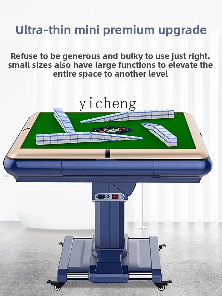 Double Drive Electric Mini Roller Coaster Mini Small Mahjong Machine Fully Automatic Household Dining Table Integratedd26