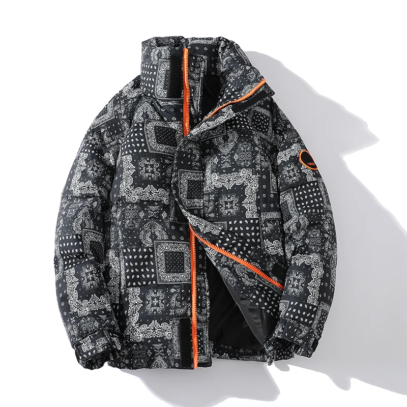 

New Men's down Jaet Korean Sle Trendy Outerwear Winter Thiened Campus Wind Student Bread Coat Winter Clothes