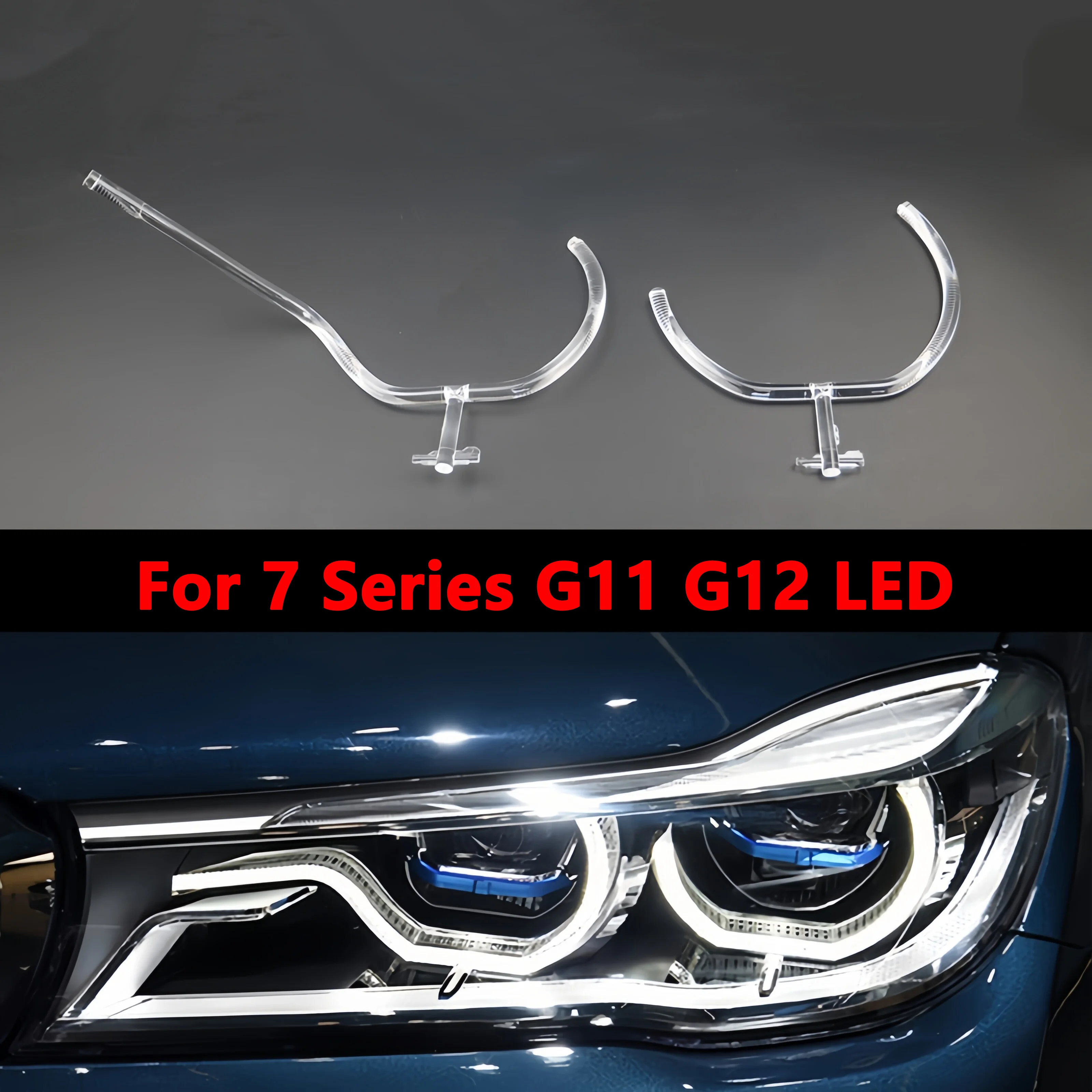 For BMW 7 Series G11 G12 2016 2017 2018 Car Headlight DRL Daytime Running Light Plate Guide Tube Strip