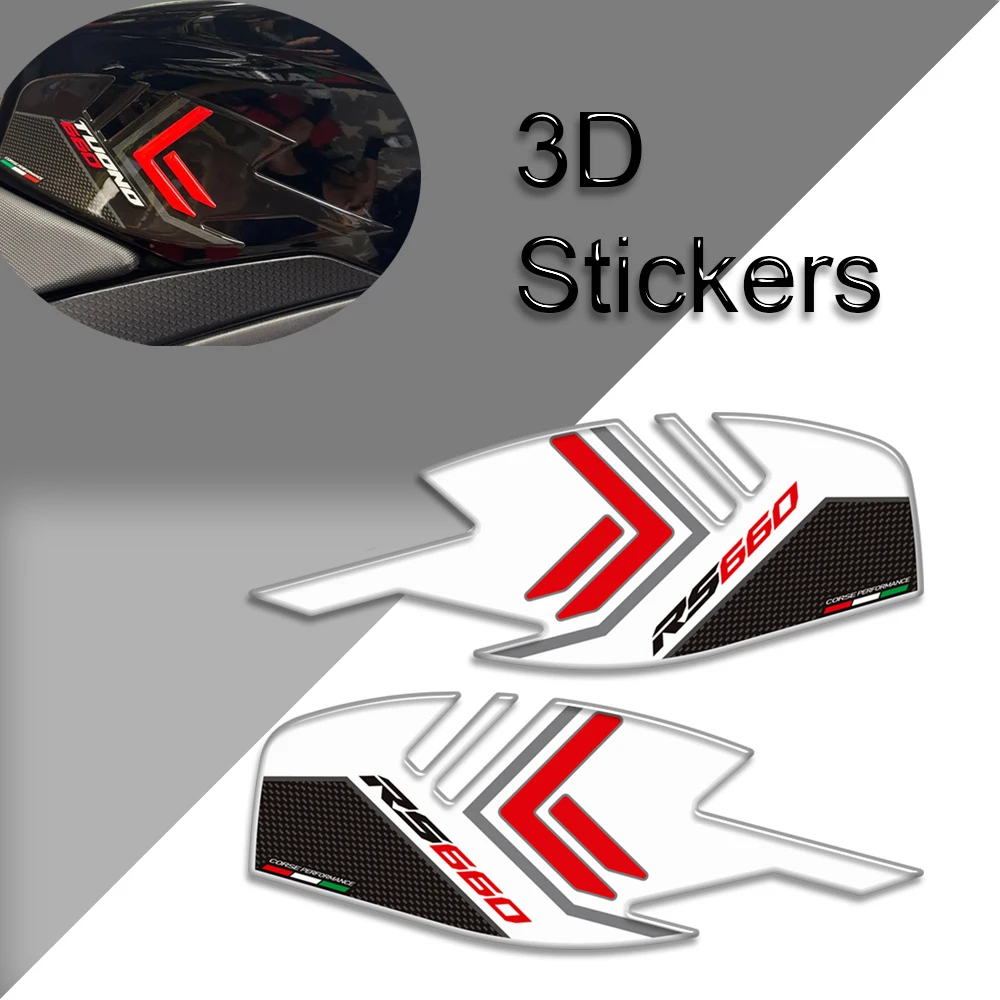 For Aprilia RS660 RS 660 2019 2020 2021 2022 Motorcycle Stickers Tank Pad Grips Gas Fuel Oil Kit Knee decal Protector