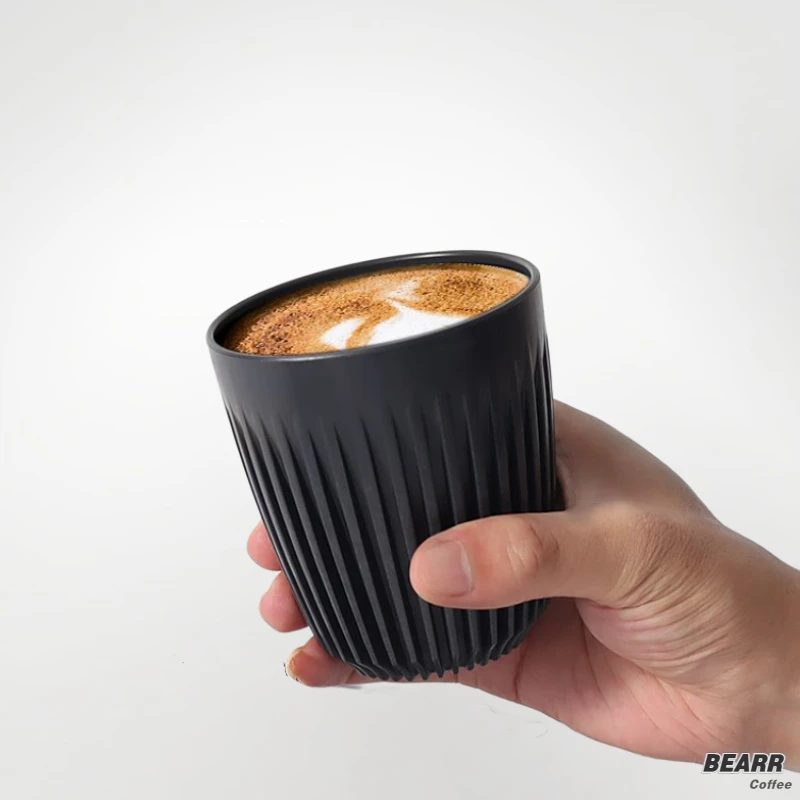 

BEARR Coffee Cup Coffee Shell Material Milk Cup Simple Style Coffee Shop Household Cup Anti-scalding Heat Insulation 175/235ML