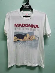 Madonna Truth Or Dare 1991 T-shirt retrò ristampa stile classico vtg H10558