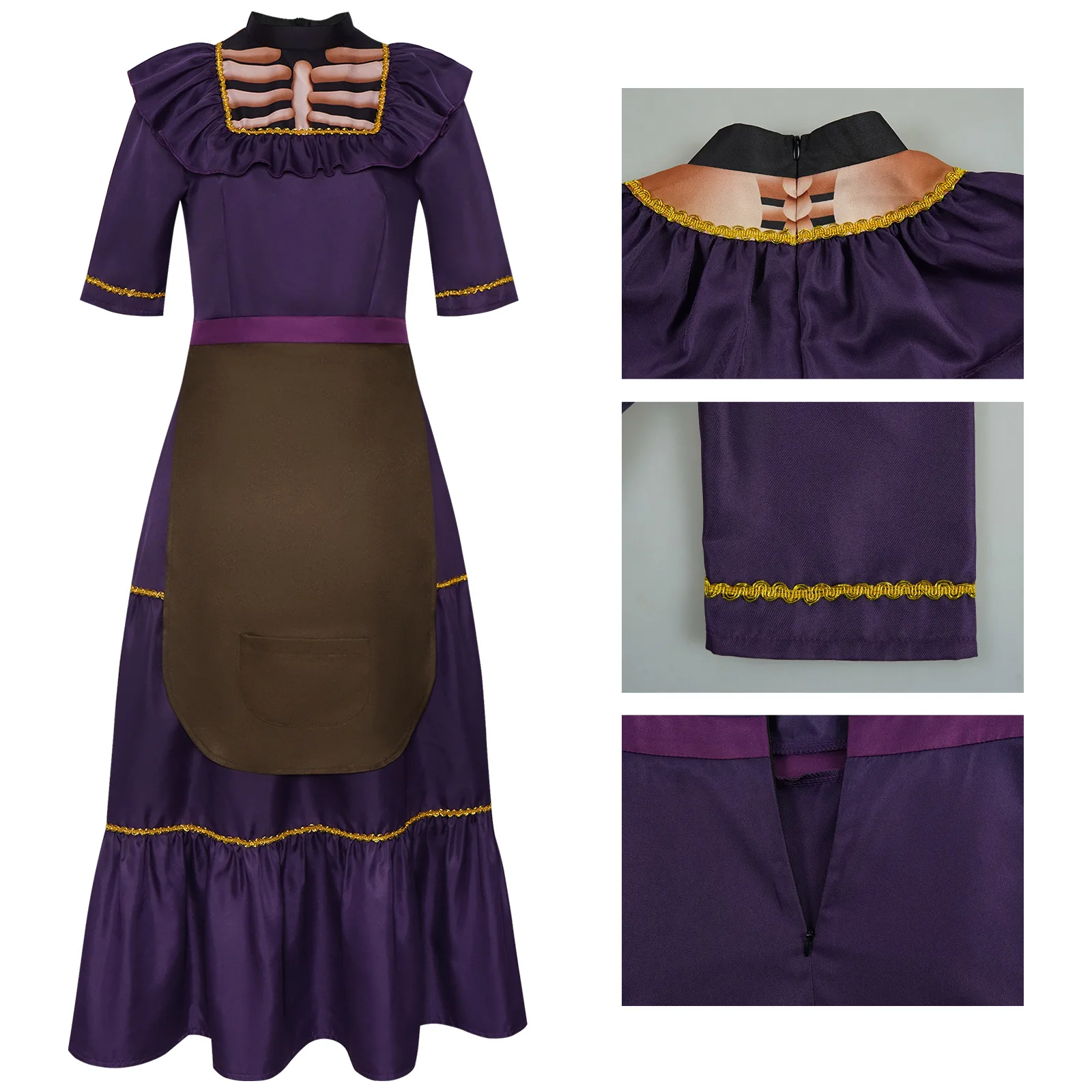 Hé ‌ Ctor Imelda Cosplay Anime Filme Personagem Conjunto Completo Homem Mulher Dia dos Mortos Roupas de Festa Halloween Roupas de Palco