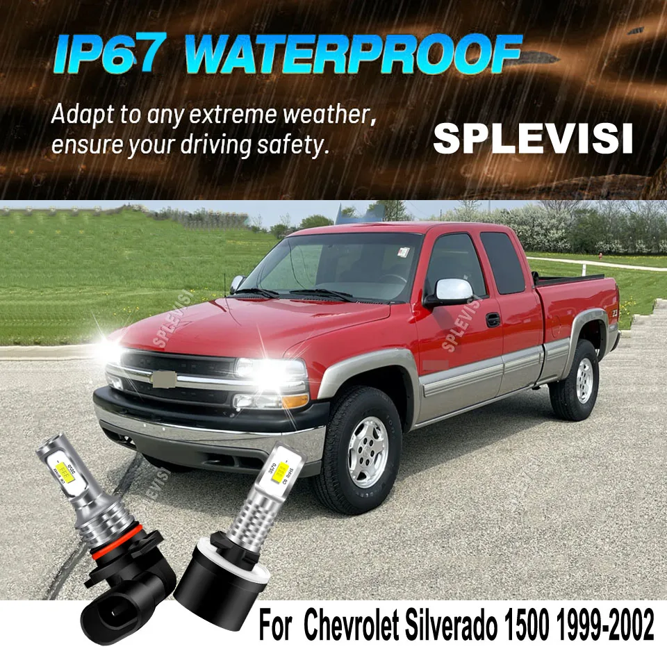 

Сменный комплект светодиодных ламп дальнего и ближнего света противотуманных фар для Chevrolet Silverado 1500 1999 2000 2001 2002 2500 HD 2001 2002