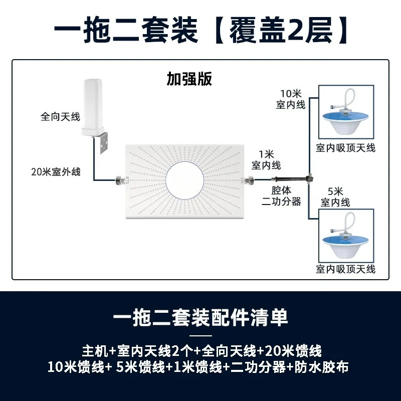 Mobile signal amplification and enhancer, cruise fishing 5G mobile network reception, three-network integration