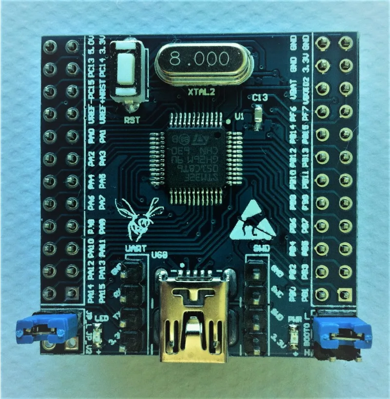 Placa central STM32F051C8T6, placa de desarrollo de sistema mínimo, Mini placa central STM32F051