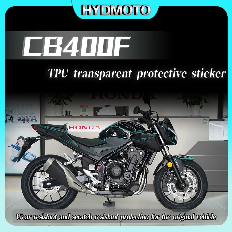 For HONDA CB400F CB 400 F cb400f Paint invisible car cover film transparent protective fuel tank film car sticker modification