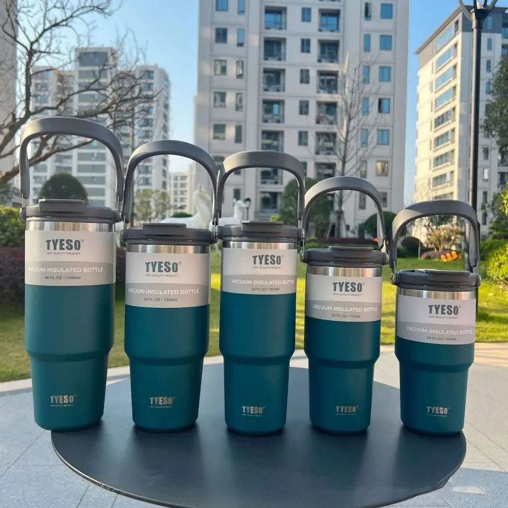 Splash Spill Proof Bottle Cover PVC 600/750/900/1050/1200ml Cup Cap Universal With Straw for Tyeso 600/750/900/1050/1200ml