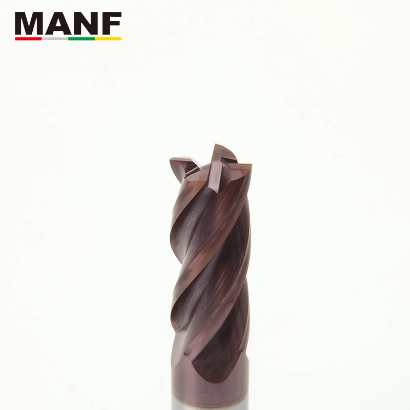 MANF Milling Cutters HRC55 4mm 5mm 6mm 8mm 10mm Solid Carbide EndMills Mill Cutter Carbide End Mills Milling Cutter Metal