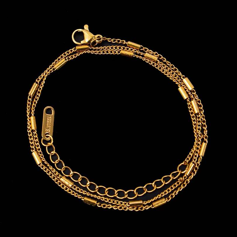 1/5/10PCS Wholesale Middle Cross Chain Necklaces For Women Men Simple Jewelry On The Neck Stainless Steel Chains Thin Girl Colar