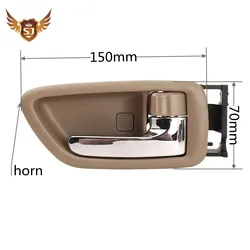 Interior Door Handle for Toyota Avalon 2000-2004, Sequoia 2001-2007 Left and right beige chrome door handle