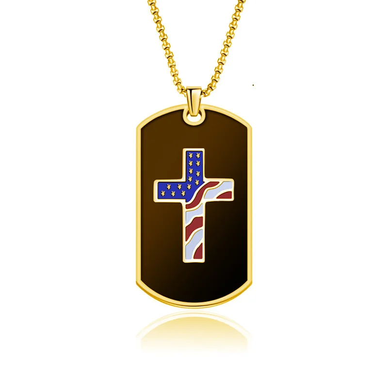 Minimalist Classic US Military Tag Necklace Cool Exquisite Versatile Pendant Unisex Fashion Jewelry Accessory for Casual Wear