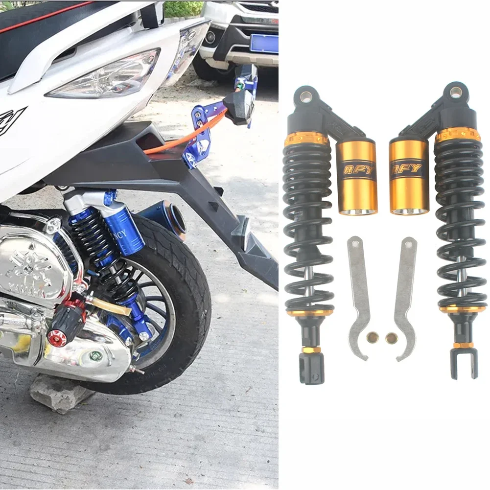 Pair 320mm Motorcycle Air Shock Absorbers Universal Fit For Honda Suzuki ATV Go Kart Quad Dirt Sport Bikes Eye To Clevis