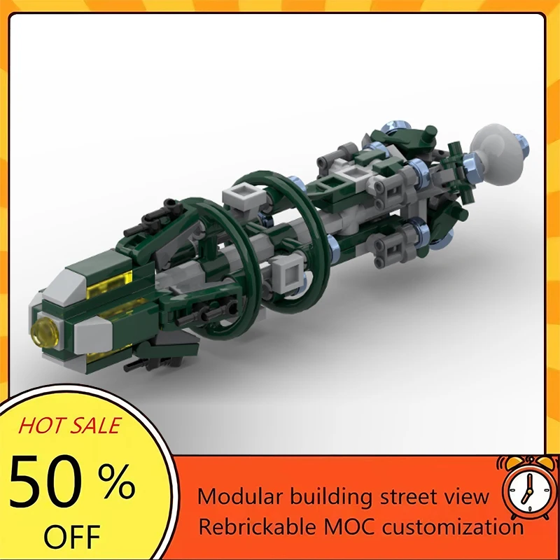 

Набор из 124 деталей: Популярная модель космического корабля из фильма «Звездные войны», конструктор MOC, модульные технологичные блоки, подарок на праздник, игрушка для сборки, детский набор