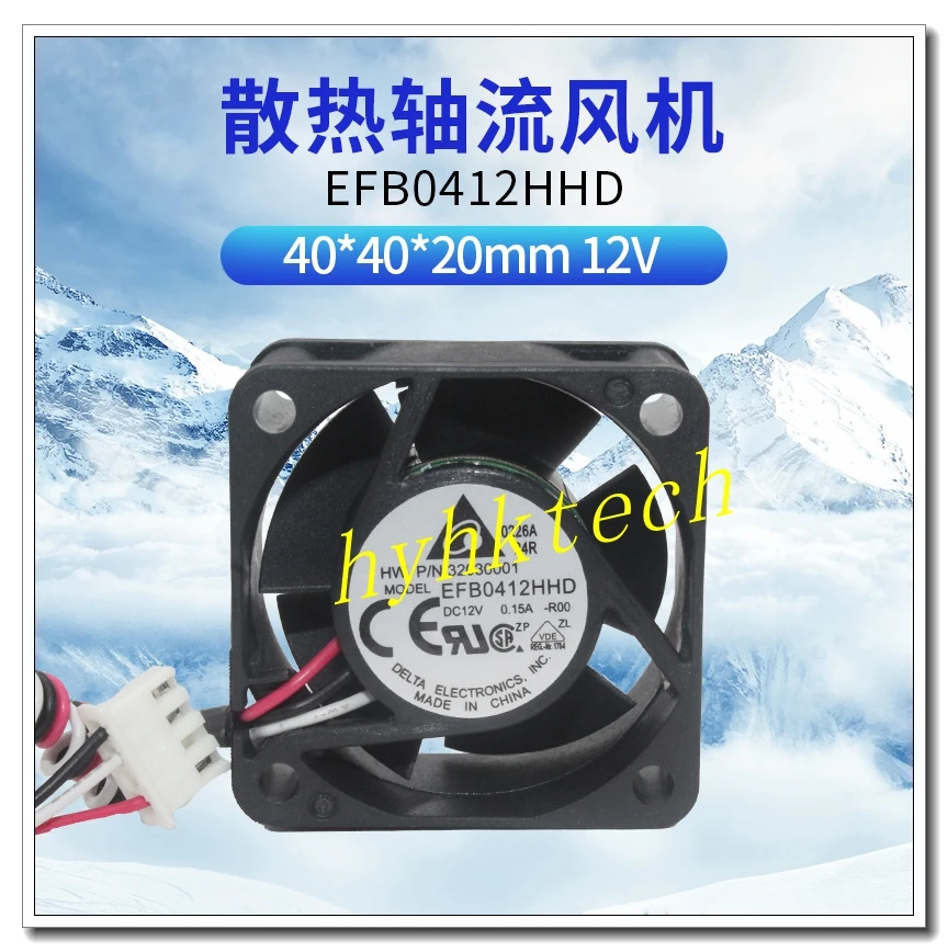 DELTA EFB0412HHD 12V 0,15 EINE 4020 4CM für H3CSwitch lüfter