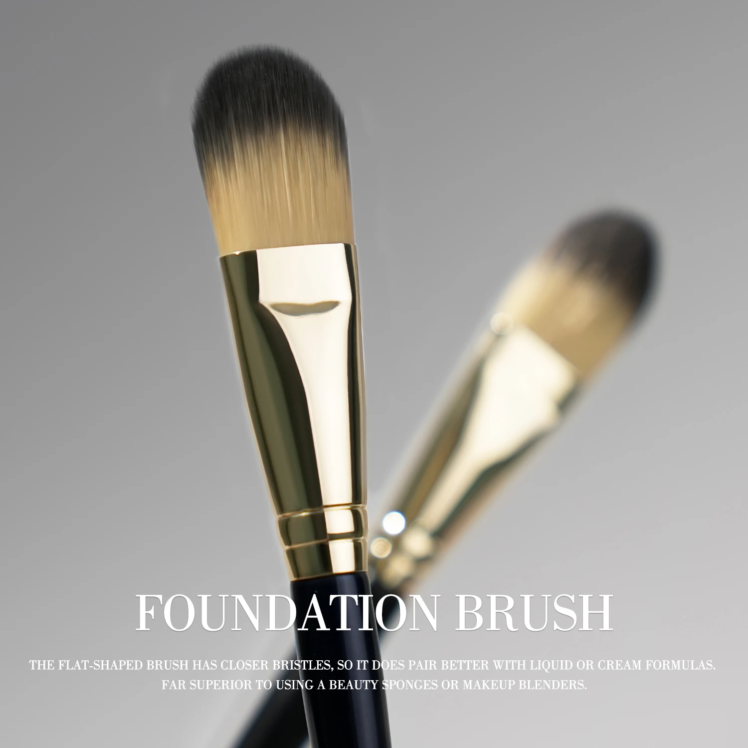 Juego de brochas de base para máscara líquida, corrector, maquillaje, brochas de maquillaje planas para crema líquida, pulido en polvo, cara Premium