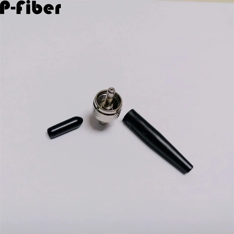 SMA905 fiber optic connector 230um 330um 800um1000um 3mm Large nut large aperture quartz fiber SMA flat head metal ferrule 10pcs