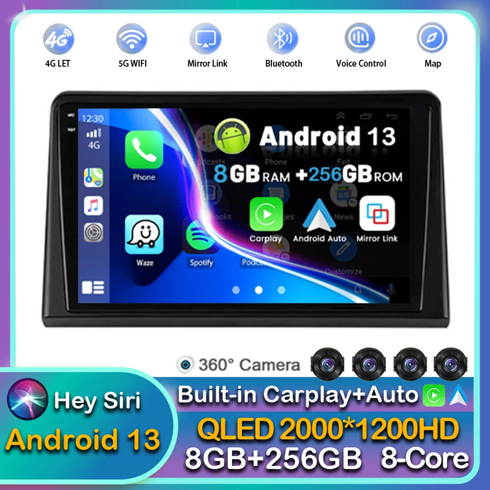 

Автомобильная Мультимедийная система, автомагнитола на Android 13, с видеоплеером, GPS Навигатором, без DVD, для Hyundai Sonata 7 LF 2017 2018 2019, типоразмер 2DIN