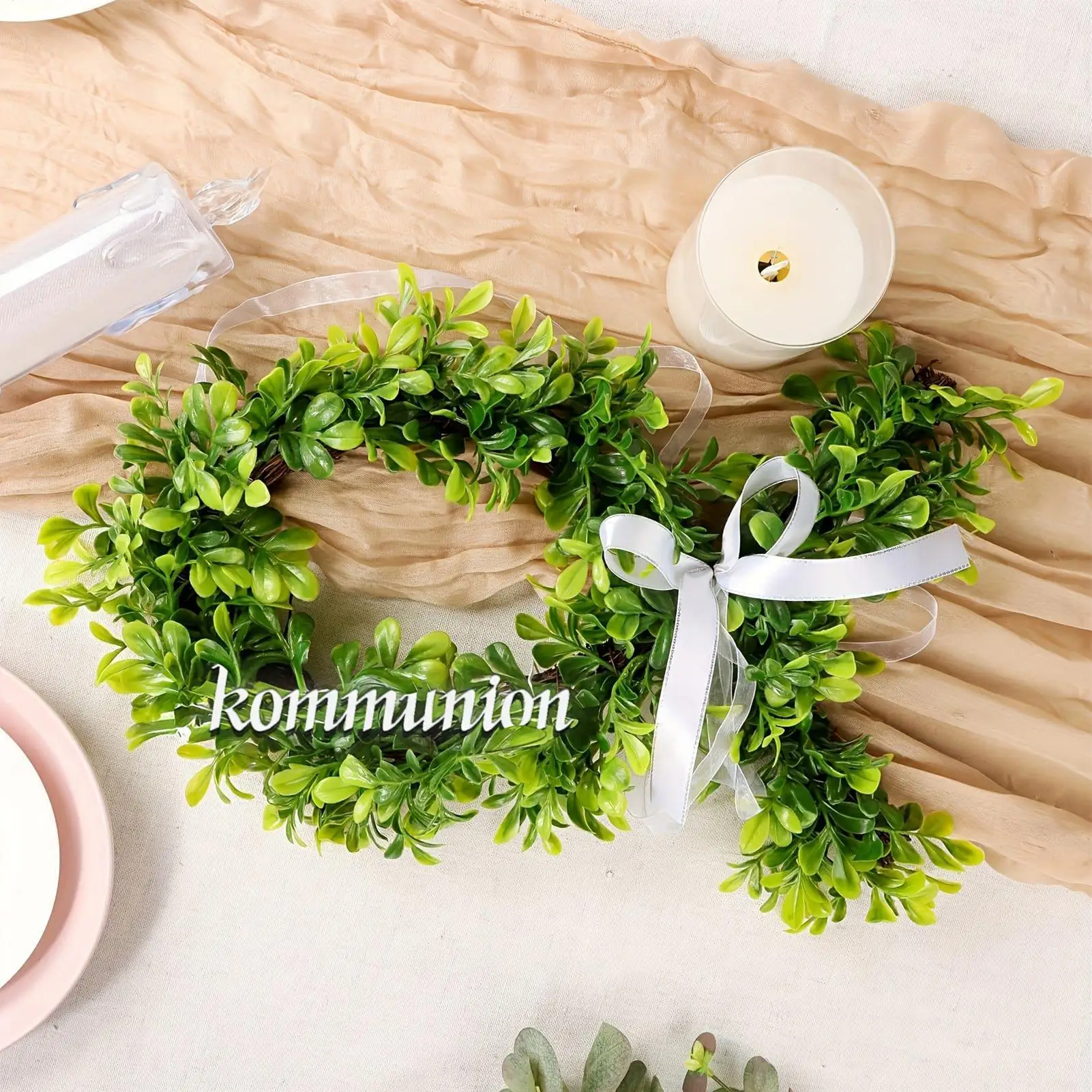 

Венки из зелени для входной двери, декор для веранды из искусственного боксуса, венки в стиле фермерского дома для окон, дома, весеннего и летнего декора, свадебного оформления веранды