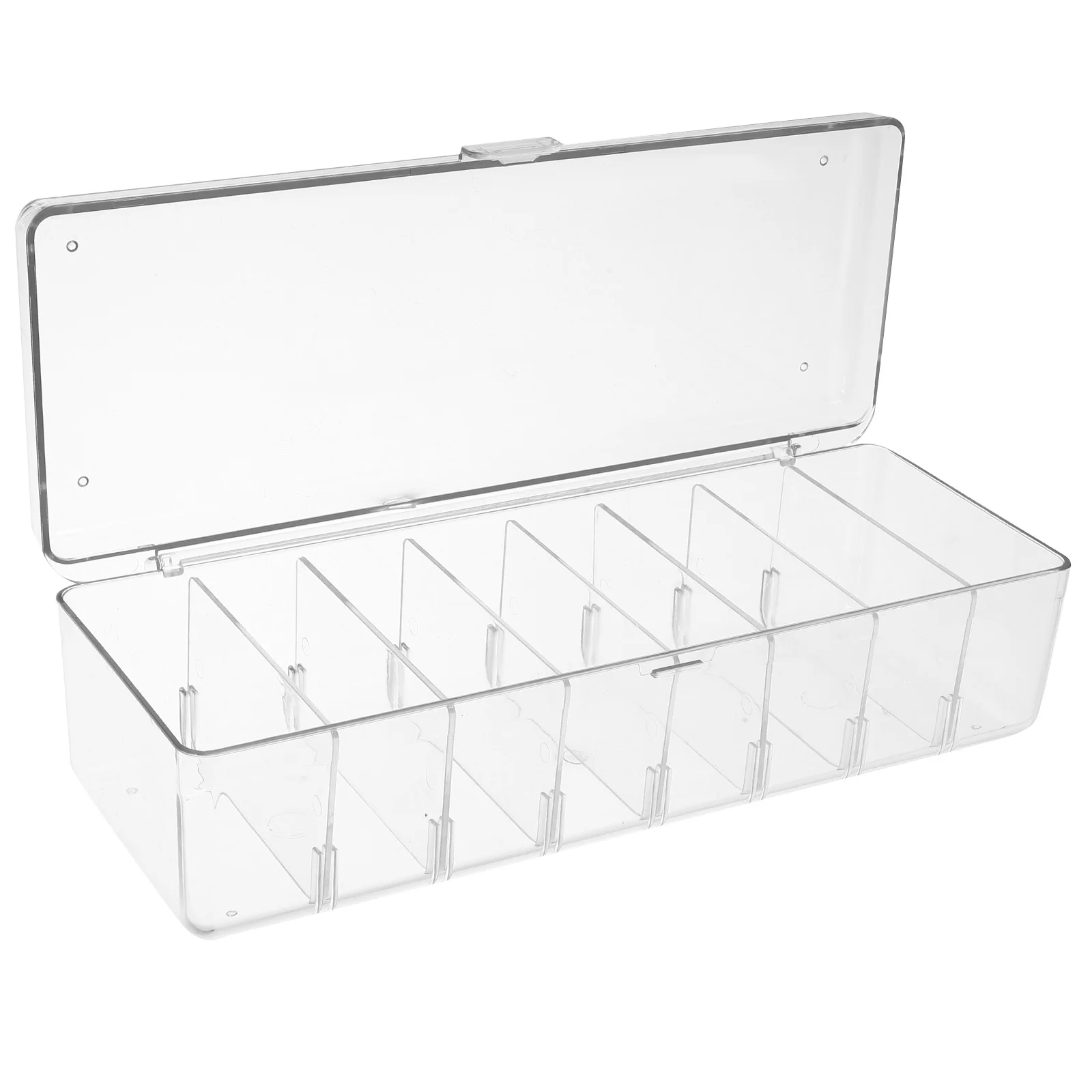 Data Cable Box Detachable Compartments Clear Lid For Office Desk Cord Organizer Storage Solution Cable Storage Box