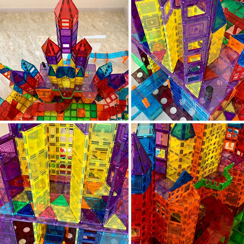 GIROMAG 40PCS Special Shape Magnetic Blocks STEM Construction Toys for Kids 3-12 Unique Design Creative Learning Gift