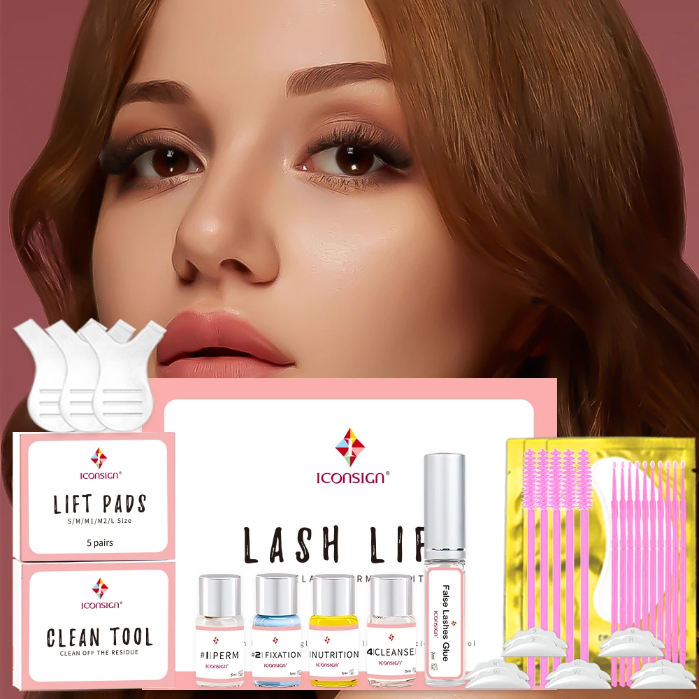 

ICONSIGN Lash Lift Kit Eyelash Perm Kit Professional Eyelash Curling Semi Permanent Wave Brow Lamination Kit Lashes Cosmetics