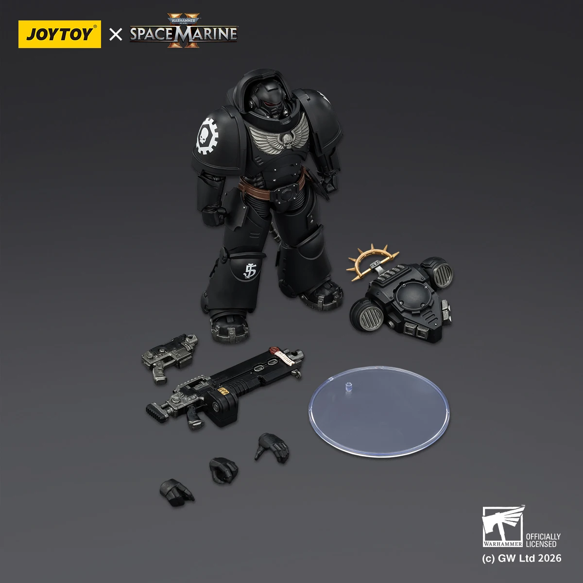 JOYTOY Warhammer 40K Miniatures Ultramarines Space Woves 1/18 Heavy Intercessor Bolt Rifle Pistol Gearticuleerde verzamelfiguur