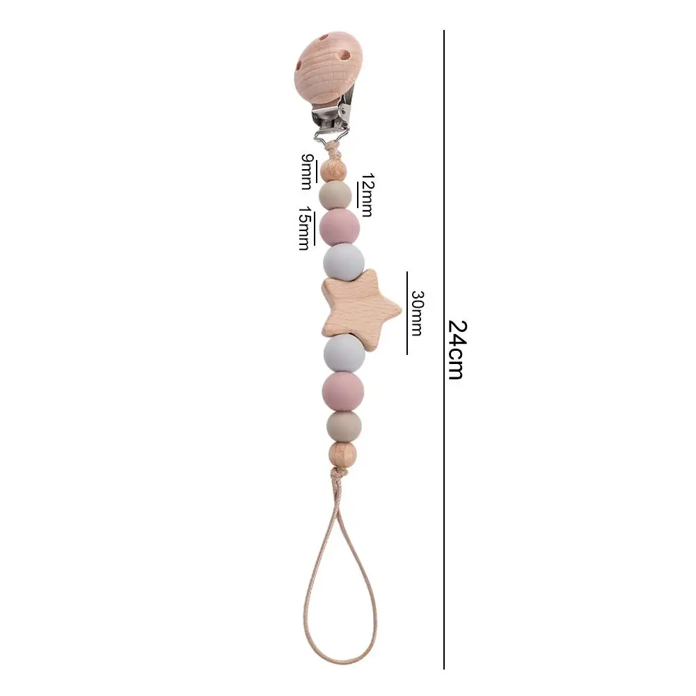 

Деревянные держатели-клипсы для сосок, ремешки-прорезыватели для малышей, цепочки для пустышек, клипсы для детских сосок