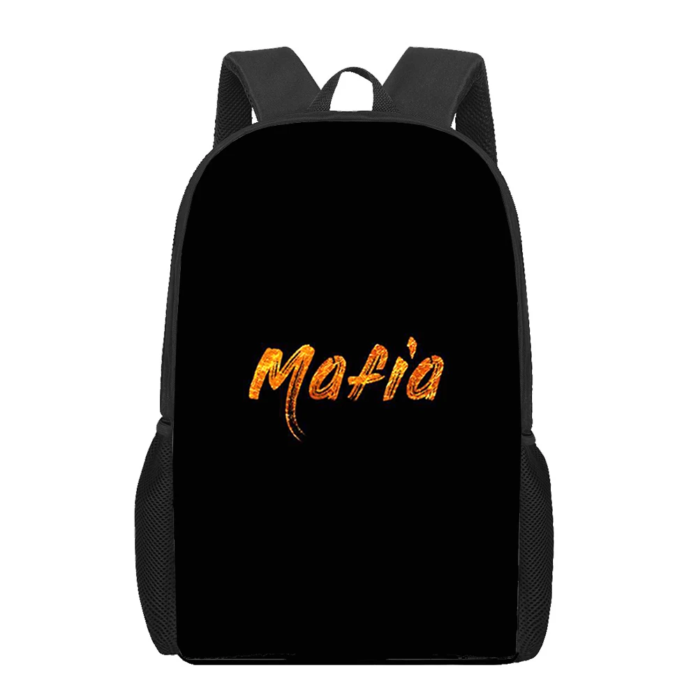 The Russian Mafia Children Backpacks Cartoon  Pattern 16inch Kids School Book Bags Kawaii Schoolbag Boys Girls Travel Backpack