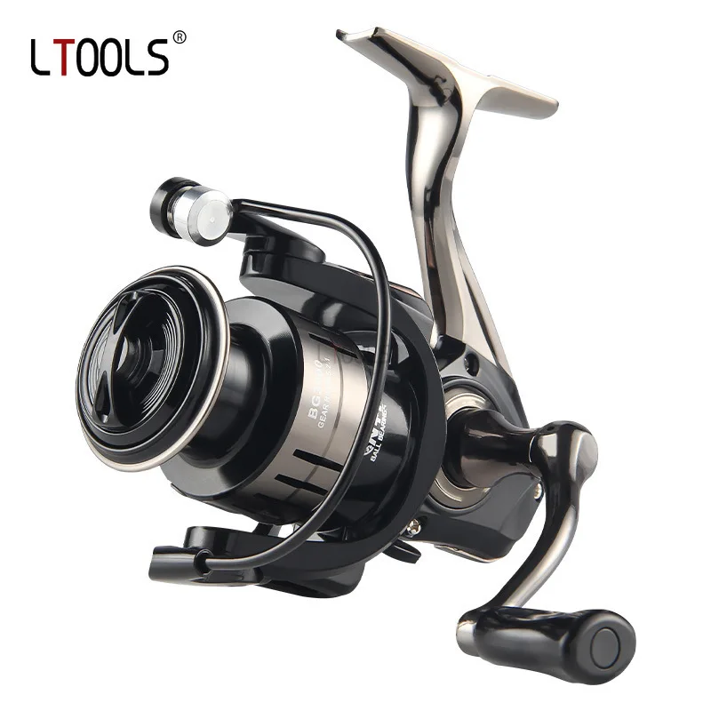 

BG1000-12000 Series Spinning Distant Fishing Reel 5.2:1/ Gear Ratio 4+1BB Max Drag 5-20kg for Saltwater Freshwater Fishing