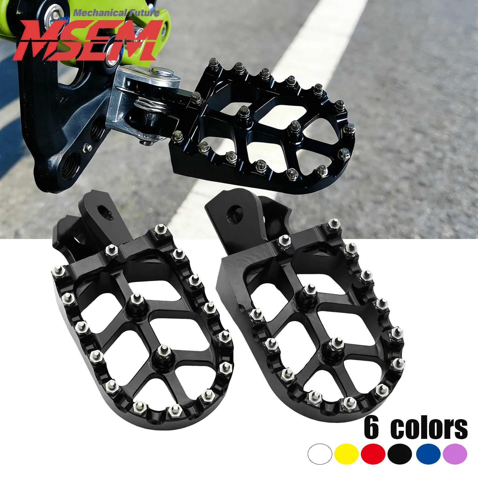 Reposapiés de Aluminio CNC para Motocicleta, Soportes para Pedales, para Sur-Ron Surron Sur ron Light Bee S X, Bicicleta Eléctrica Todoterreno