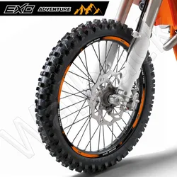 Reflective Motorcycle Wheel Sticker Rim Decals Stripe Tape Hub Accessori Waterproof For 125/250/300/350/450/500/525/530 EXC
