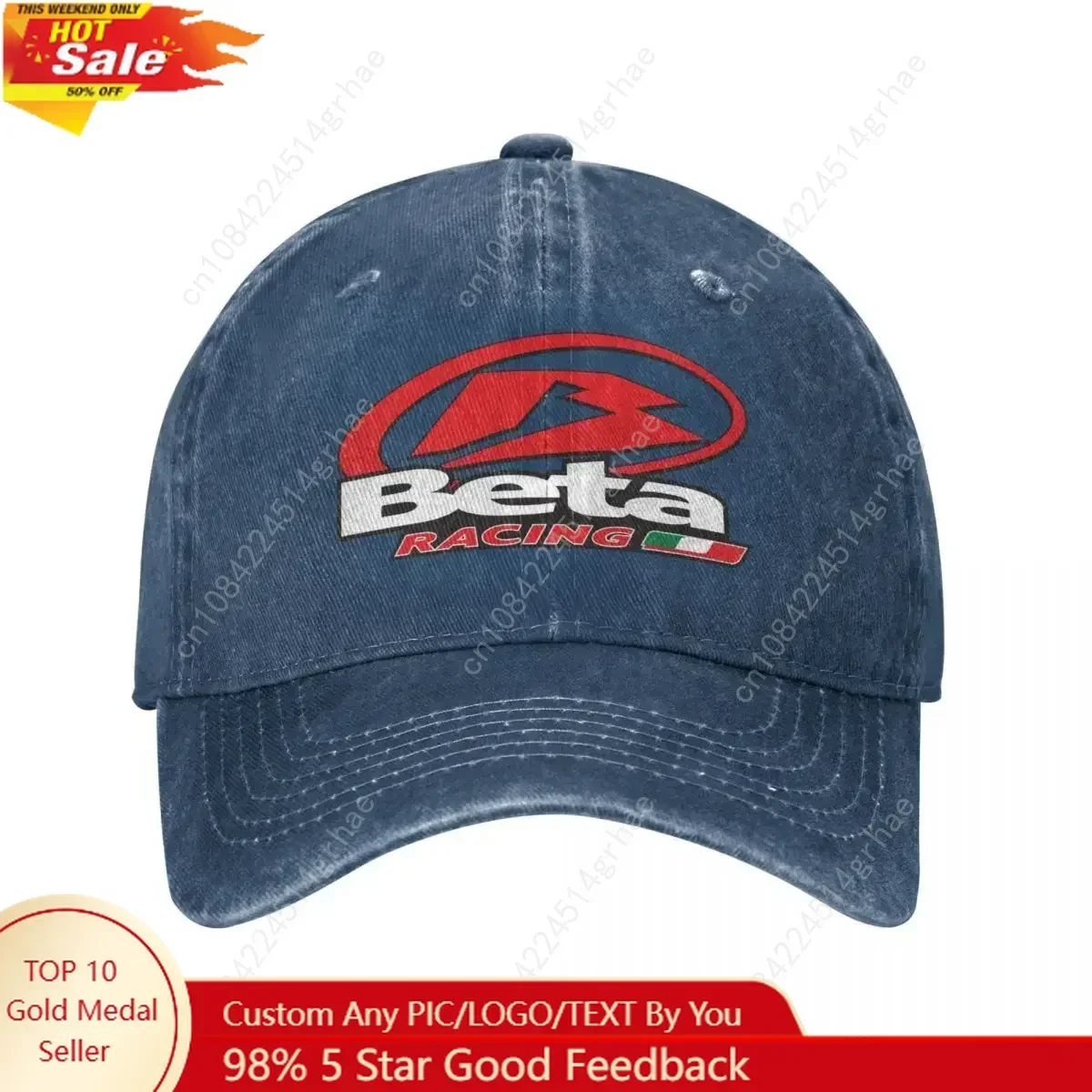 

Vintage Beta Racing Baseball Cap Unisex Distressed Denim Snapback Hat Moto Motocross Outdoor All Seasons Travel Gift Hats Cap