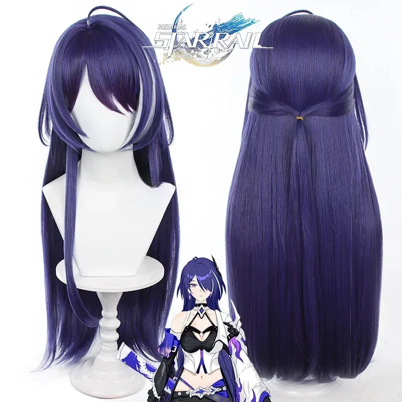 CyHonkai Star Rail Acheron Cosplay Costume Wig Outfit Dress Uniform Earrings Leggings Galaxy Rangers Halloween Party Women Props