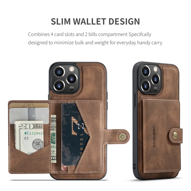 IPHON 13 CASE Luxury Magnetic Safe Leather Case For iPhone 1514 13 12 11 Pro Max Plus XR X XS Wallet Card Bag Stand Holder Cover