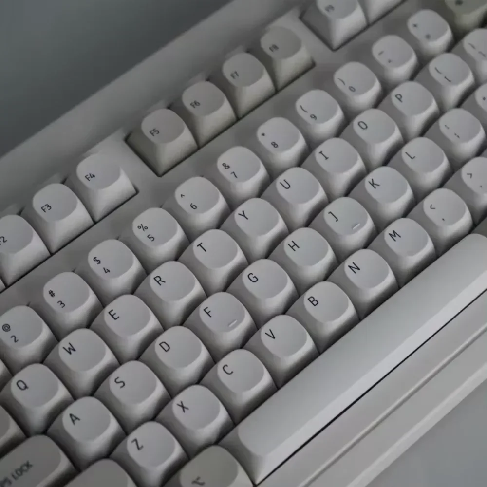 Mechanical Keyboard Vintage Keycaps Pbt MA Light Gray Small Set of Replacement Caps for MX Keyboards. - Image 5