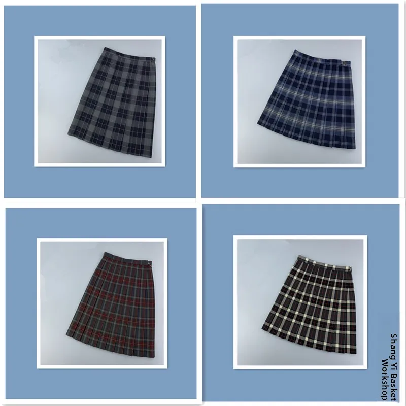 

Retro Vintage School orm Plaid Gingham f Skirt Girls Preppy Sle Ci Commute Midi Skirt Slim Fit Vintage Cheered