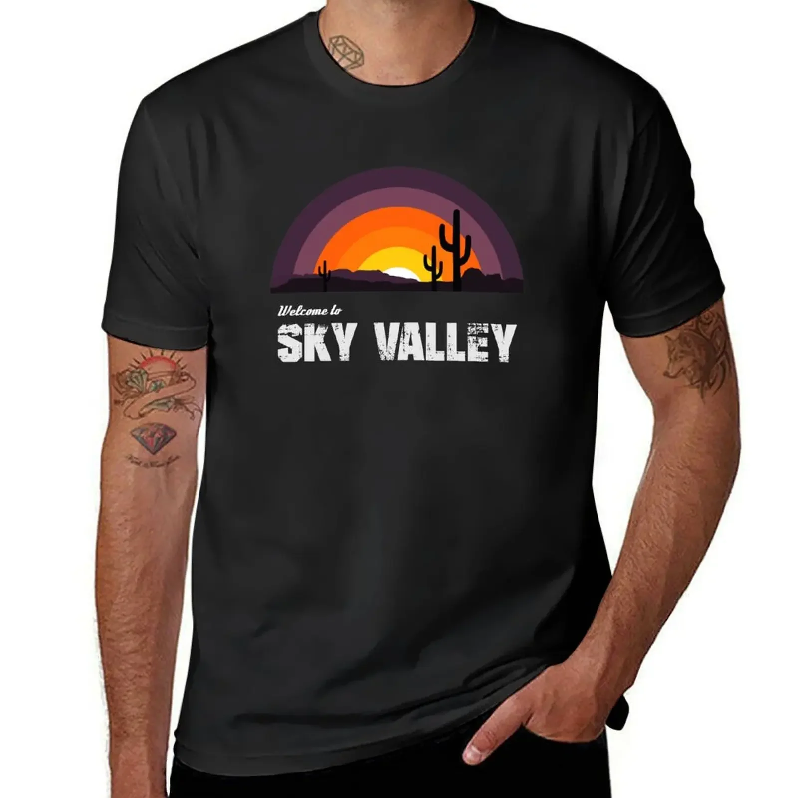 

Welcome To Sky Valley T-Shirt summer top Blouse mens t shirts casual stylish