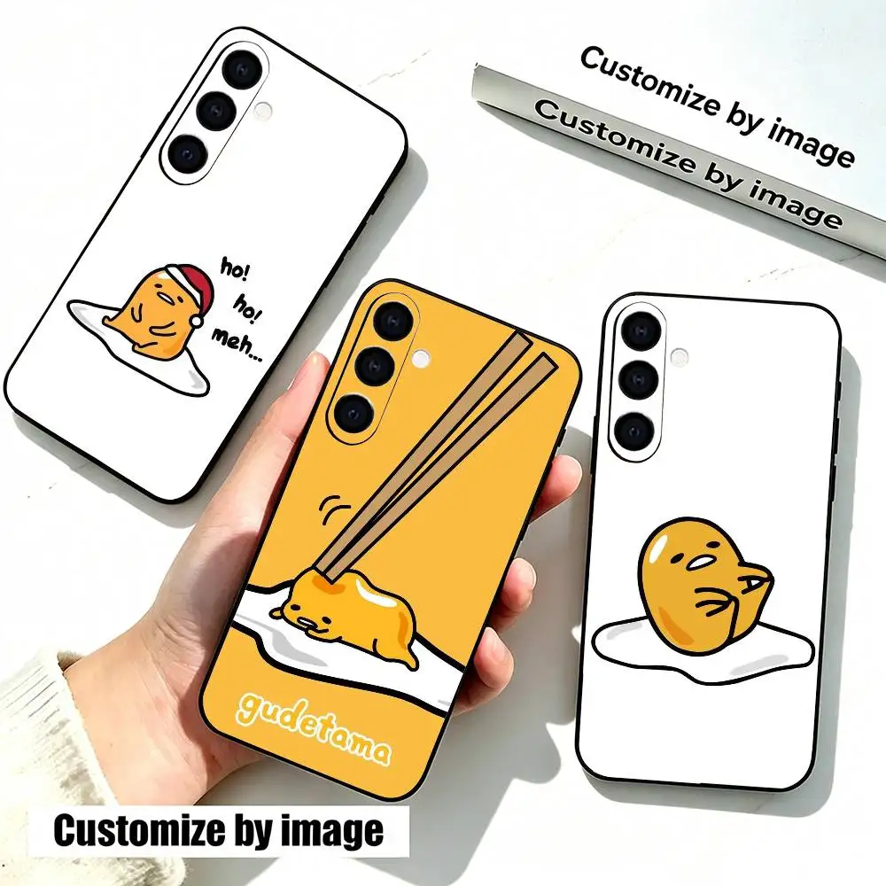 Cartoon Egg G-Gudetama   Phone Case For Samsung Galaxy A73,A72,A71,A70,A53,A52,A51,Soft Silicone Black Cover
